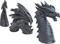 Design Toscano The Dragon of Falkenberg Castle Moat Lawn Garden Statue, 28 Inch Long, 14 Inch Tall, Cast Stone Resin, Gray Stone Finish