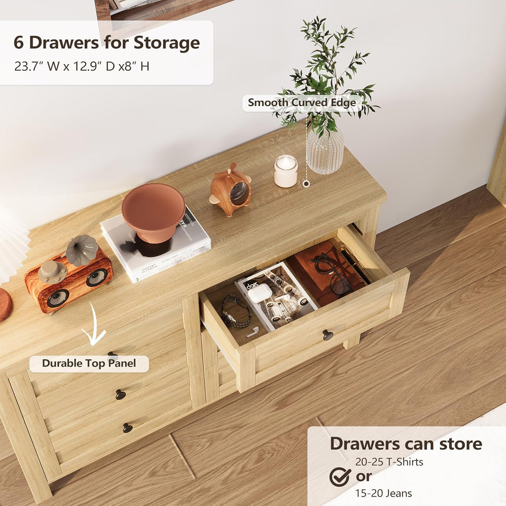 3 s Bedroom Sets Full Size Platform Bed with Double Sliding Door Storage Headboard and Charging Station, Storage Nightstand and Dresser, Natural