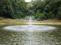 HQUA-FS01 110V, 1/2HP, OD(φ) 32' Large Pond Floating Fountain with 13000 GPH Fountain Pump, 100' Power Cord, Two Spray Patterns 32'×12' and 18'×6'
