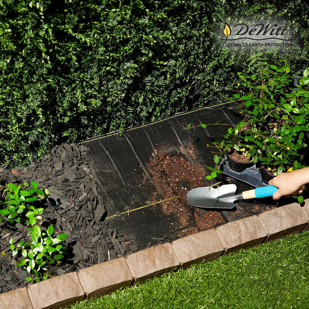 Dewitt 2-Pack Pro-5 Weed Barrier Fabric 5 oz, 6 x 250 Feet – Heavy-Duty Woven Landscape Ground Cover Mat for Raised Garden Bed, Greenhouse Gardening, Outdoor Landscaping, and Commercial Planting
