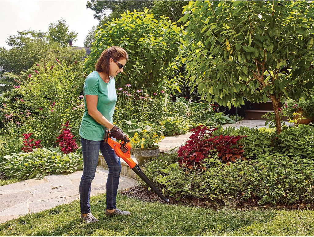 BLACK+DECKER 20V MAX* Cordless Sweeper with Power Boost, Leaf Blower with Battery and Charger (LSW321)