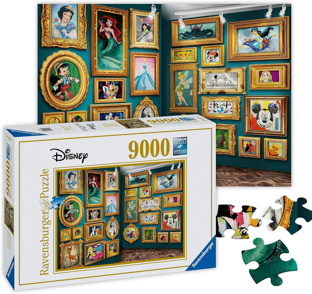 Ravensburger - Disney Museum - 9000 Piece Jigsaw Puzzle - with Disney Favorites - Mickey & Minnie Mouse, Bambi, Snow White, Jasmine & More - Premium Quality - Ideal Gift - Puzzles for Adults