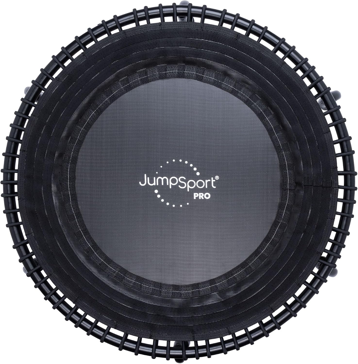 JumpSport 350 PRO 39 Inch Fitness Trampoline Indoor Rebounder Cardio Workout Equipment 300 lb Capacity