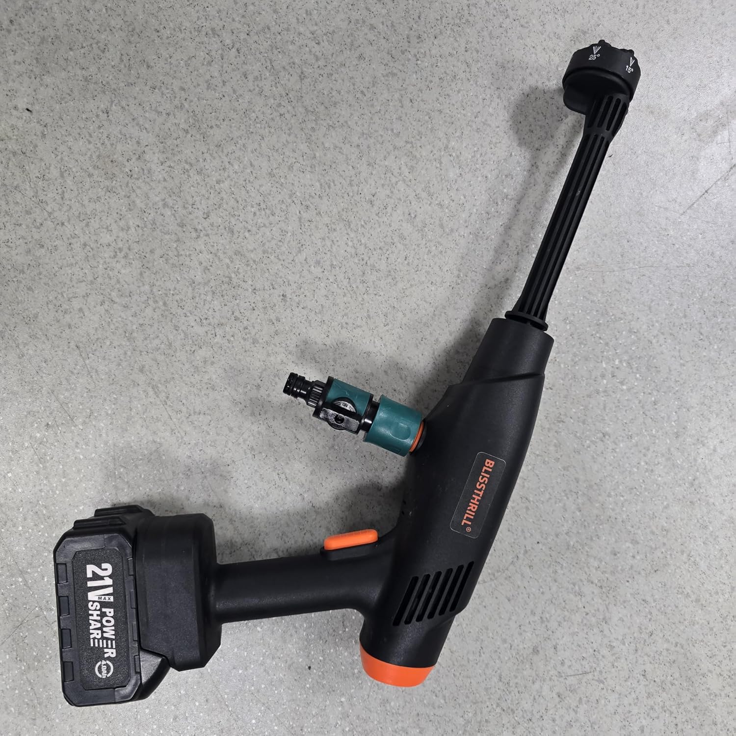 Cordless Pressure Washer Battery Powered; 1100PSI Cordless Power Washer | Lightweight, 21V Battery&Charger, 6-IN-1 Nozzle, Foam Cannon, 1100PSI, 2.4 GPM
