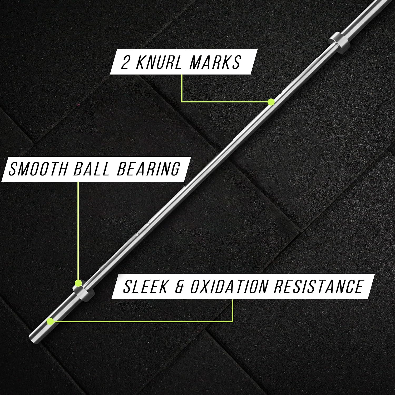 Rage Fitness Olympic Training Barbell – 6FT 15LB (300LB Capacity) OR 7FT 45LB (1500LB Capacity) – Home & Commercial Gym Weightlifting Bar for Squats, Deadlifts, Bench Press & Strength Training