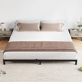 IDEALHOUSE 6 Inch California King Bed Frames with Under Bed Storage, Heavy Duty Mattress Foundation, Easy Assembly, No Box Spring Needed,84''Dx72''Wx6''H Platform Bed for Bedroom, Apartment, Metal