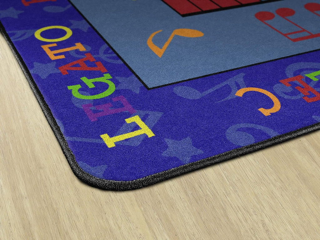 Flagship Carpets Fun with Music Colorful Musical Notes Classroom Educational Area Rug for Kids and Teachers, Durable Quality for Schools, Preschool, Daycare, Learning Centers, 7'6' x 12'