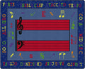 Flagship Carpets Fun with Music Colorful Musical Notes Classroom Educational Area Rug for Kids and Teachers, Durable Quality for Schools, Preschool, Daycare, Learning Centers, 10'6' x 13'2'