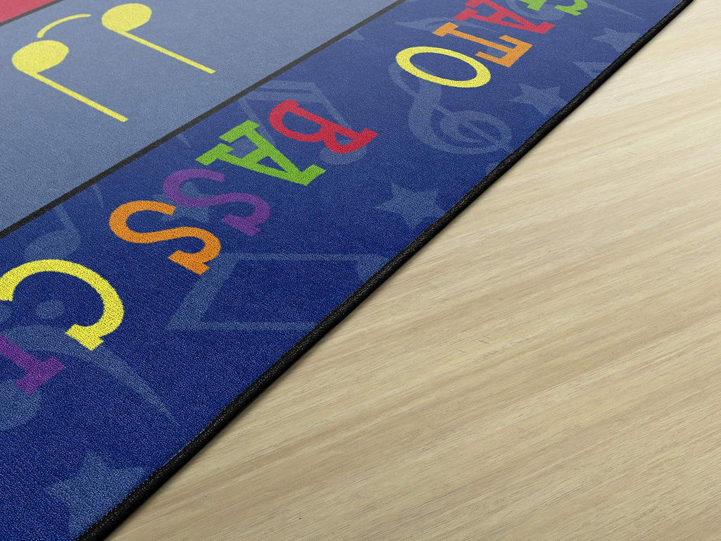 Flagship Carpets Fun with Music Colorful Musical Notes Classroom Educational Area Rug for Kids and Teachers, Durable Quality for Schools, Preschool, Daycare, Learning Centers, 10'6' x 13'2'