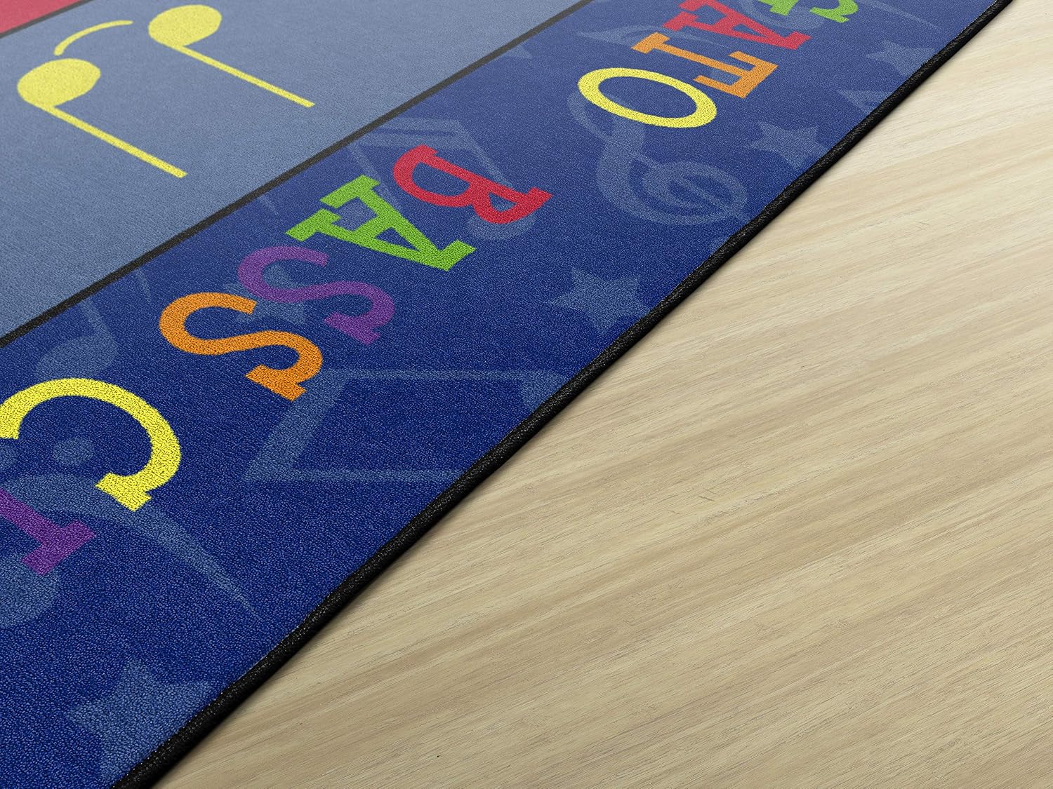 Flagship Carpets Fun with Music Colorful Musical Notes Classroom Educational Area Rug for Kids and Teachers, Durable Quality for Schools, Preschool, Daycare, Learning Centers, 10'6' x 13'2'