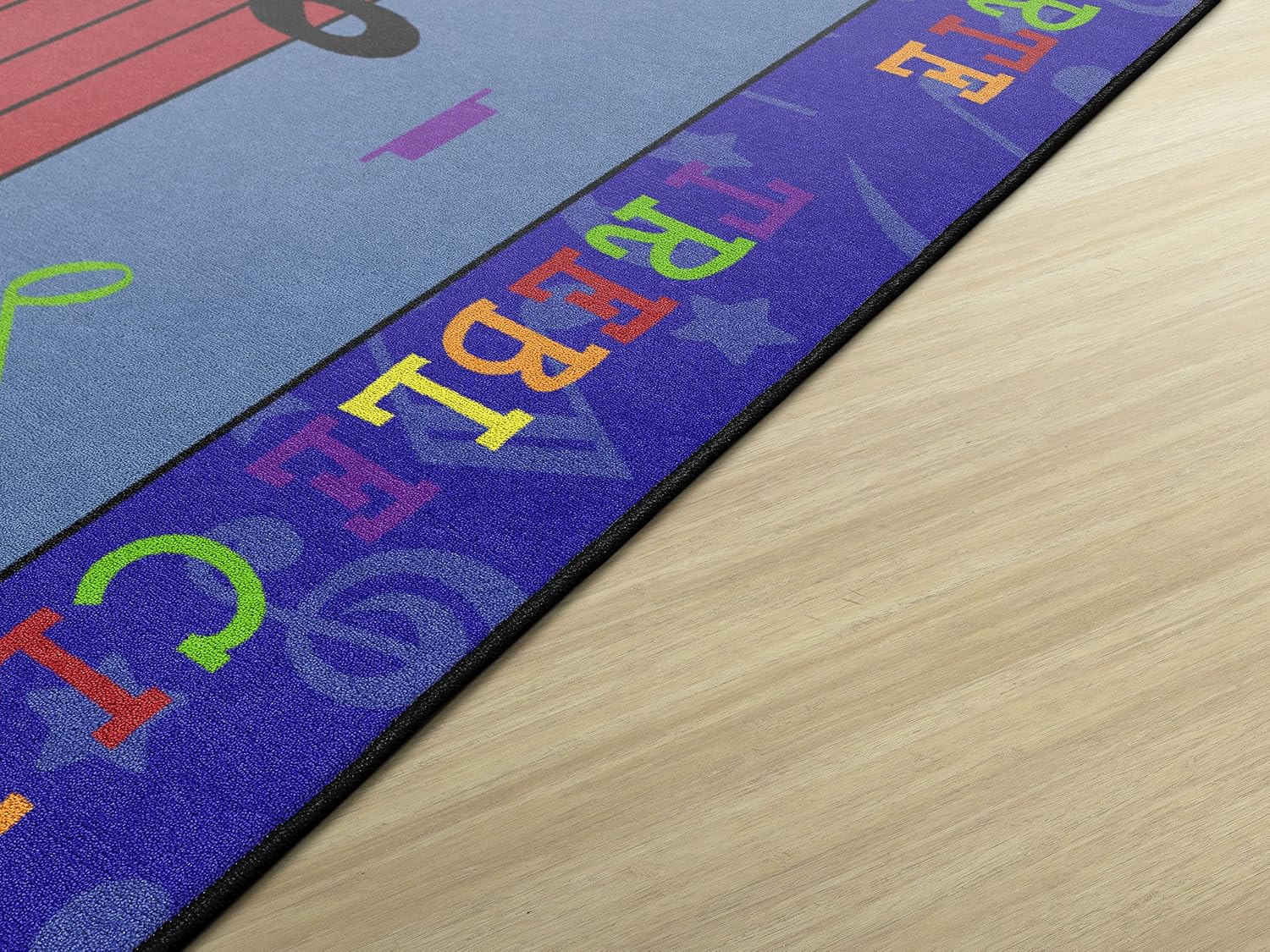 Flagship Carpets Fun with Music Colorful Musical Notes Classroom Educational Area Rug for Kids and Teachers, Durable Quality for Schools, Preschool, Daycare, Learning Centers, 7'6' x 12'