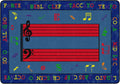 Flagship Carpets Fun with Music Colorful Musical Notes Classroom Educational Area Rug for Kids and Teachers, Durable Quality for Schools, Preschool, Daycare, Learning Centers, 5'10' x 8'4'