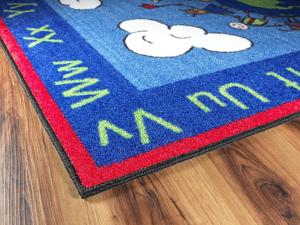 Flagship Carpets Fun with Music Colorful Musical Notes Classroom Educational Area Rug for Kids and Teachers, Durable Quality for Schools, Preschool, Daycare, Learning Centers, 5'10' x 8'4'