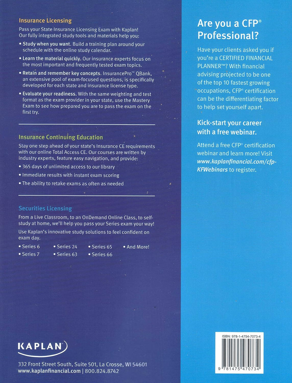 Kaplan Series 7 Securities License Exam Manual, General Securities Representative Exam 11th Edition