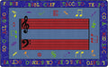 Flagship Carpets Fun with Music Colorful Musical Notes Classroom Educational Area Rug for Kids and Teachers, Durable Quality for Schools, Preschool, Daycare, Learning Centers, 7'6' x 12'
