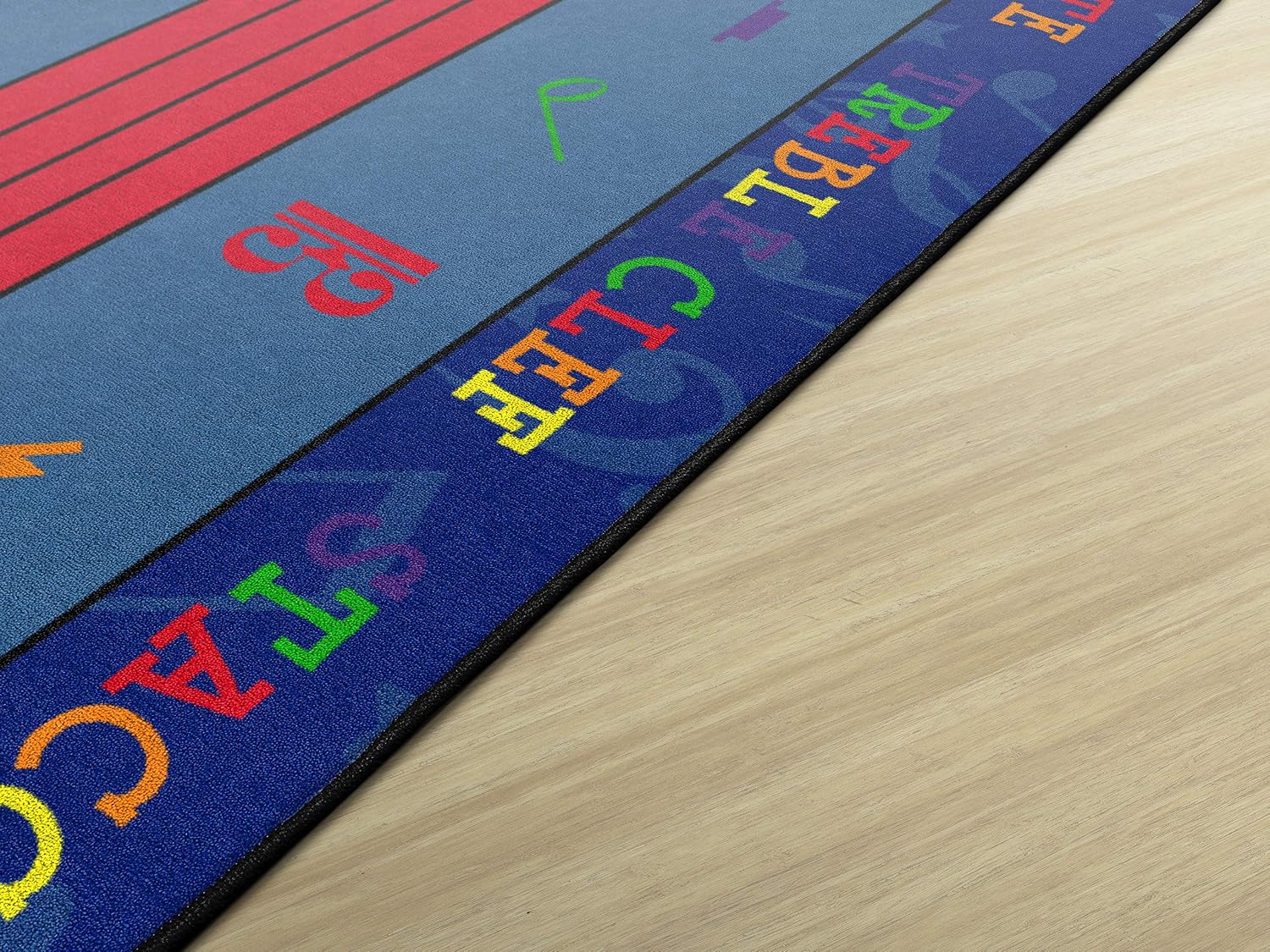 Flagship Carpets Fun with Music Colorful Musical Notes Classroom Educational Area Rug for Kids and Teachers, Durable Quality for Schools, Preschool, Daycare, Learning Centers, 5'10' x 8'4'